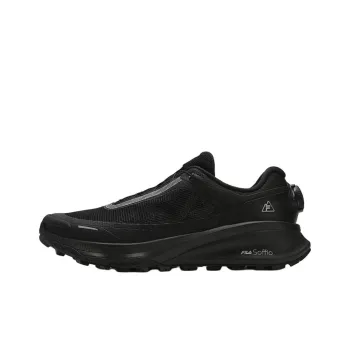 FILA BOA Abrasion Resistant Low Top Trail Running Shoes Men's Black