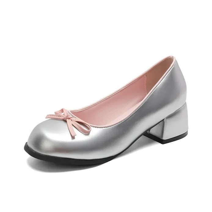 AJPAP Chunky Heel High Heels Women's-2