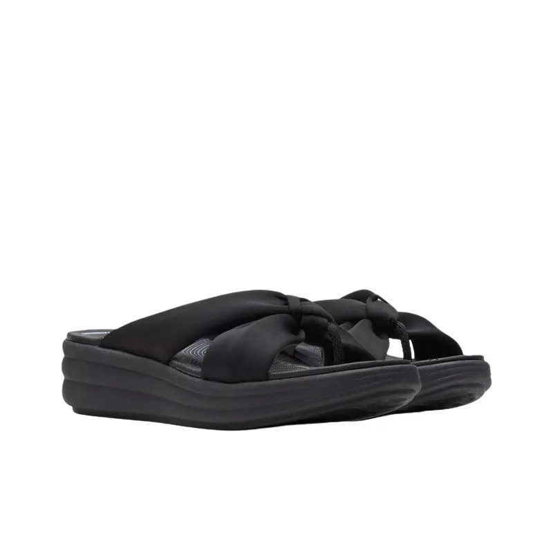 Clarks Rubber Sole Abrasion Resistant Flip Flops Women's Black-2