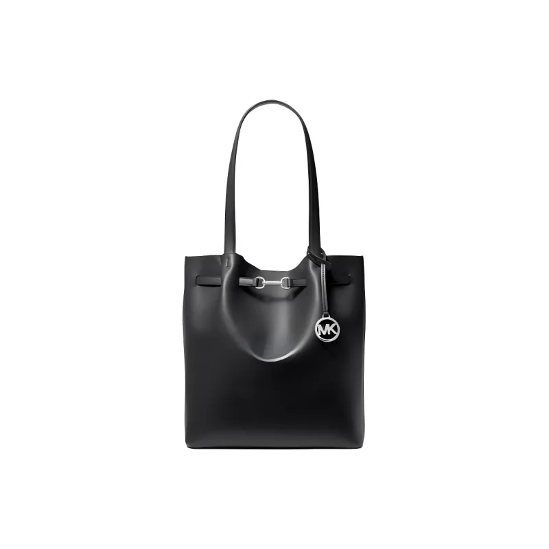MICHAEL KORS Split Cow Leather Tote Bag, Shopping Bag, Shoulder Bag Large Size Women's Black-0