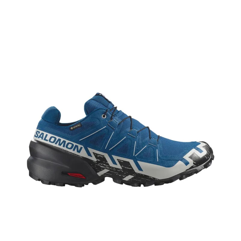 SALOMON Speedcross 6 Abrasion Resistant Waterproof And Breathable Low Top Trail Running Shoes Men's Blue-1