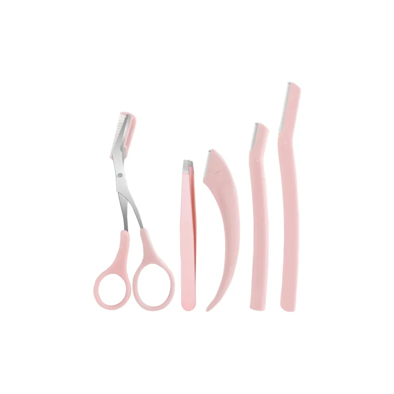 SHANGYELAMEILA 5 Pcs Eyebrow Grooming Tools For Women's, Safe Men's Eyebrow Razor And Clippers Eyebrow Razor-8