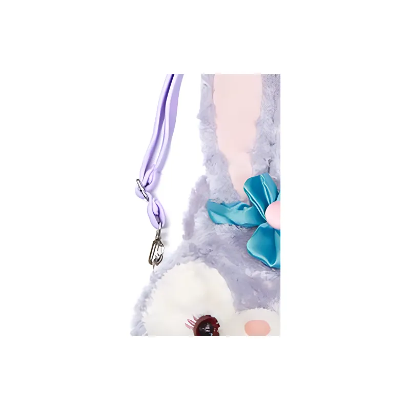 Disney Plush Crossbody Bag, Shoulder Bag Medium Size Women's Purple-4