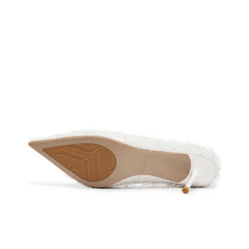 Joypeace Snow Flurry Flower High Heels Women's-9