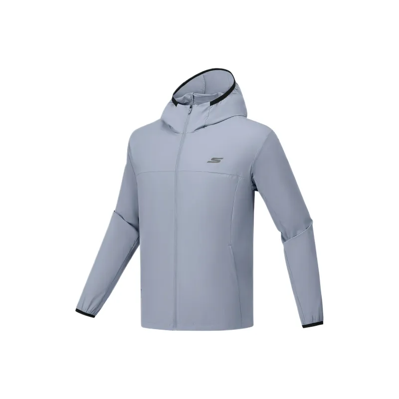 Skechers GODRI Jackets Men Trade Wind Gray 02N6-0
