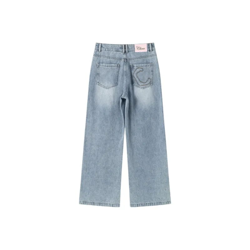 CHUU Jeans Women's Washed White-7