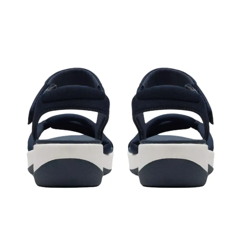 Clarks Arla Shore One Strap Sandals Women's Marine Blue-3