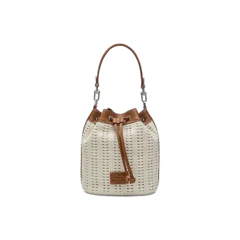 JOSINY Synthetic Leather Bucket Bags Crossbody Bag, Shoulder Bag Women's Ecru