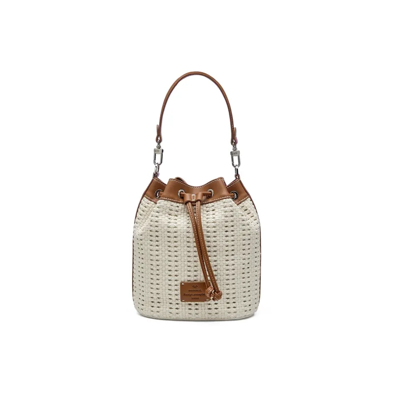 JOSINY Synthetic Leather Bucket Bags Crossbody Bag, Shoulder Bag Women's Ecru-0