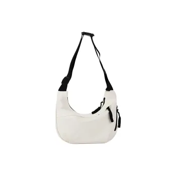 Techson Nylon Shoulder Bag Unisex Ivory