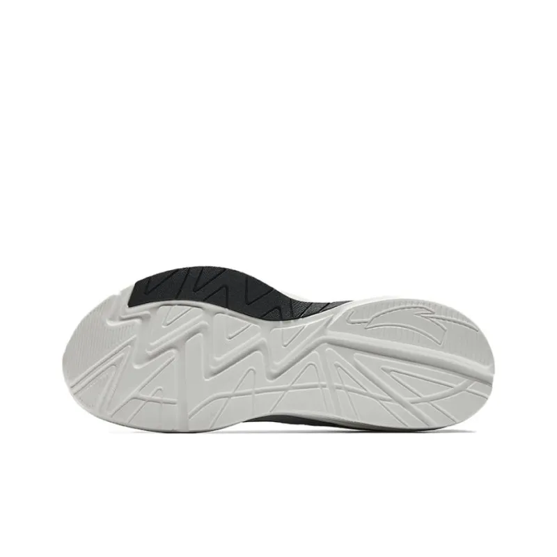 Anta Cloud Trail Abrasion Resistant Shock Absorbers Low Top Casual Running Shoes Men's Black White Gray-4
