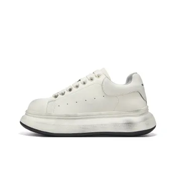 MILLIE'S Abrasion Resistant Low Top Skateboard Shoes Men's White Polished