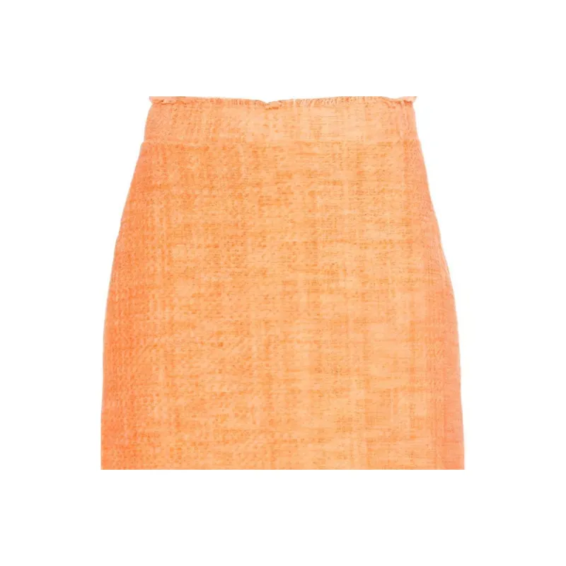 PINKO Casual Short Skirts Women's Orange-4
