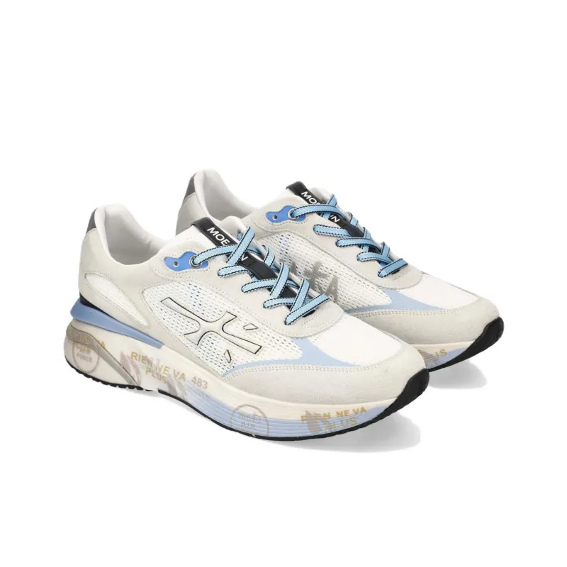 PREMIATA Moerun Abrasion Resistant Low Top Casual Shoes Men's Gray-4