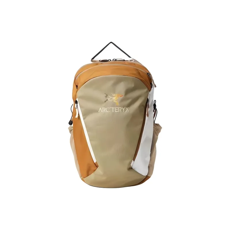 Arcteryx BEAMS Collaboration Mantis Nylon Backpack Regular Unisex Orange Khaki White-0