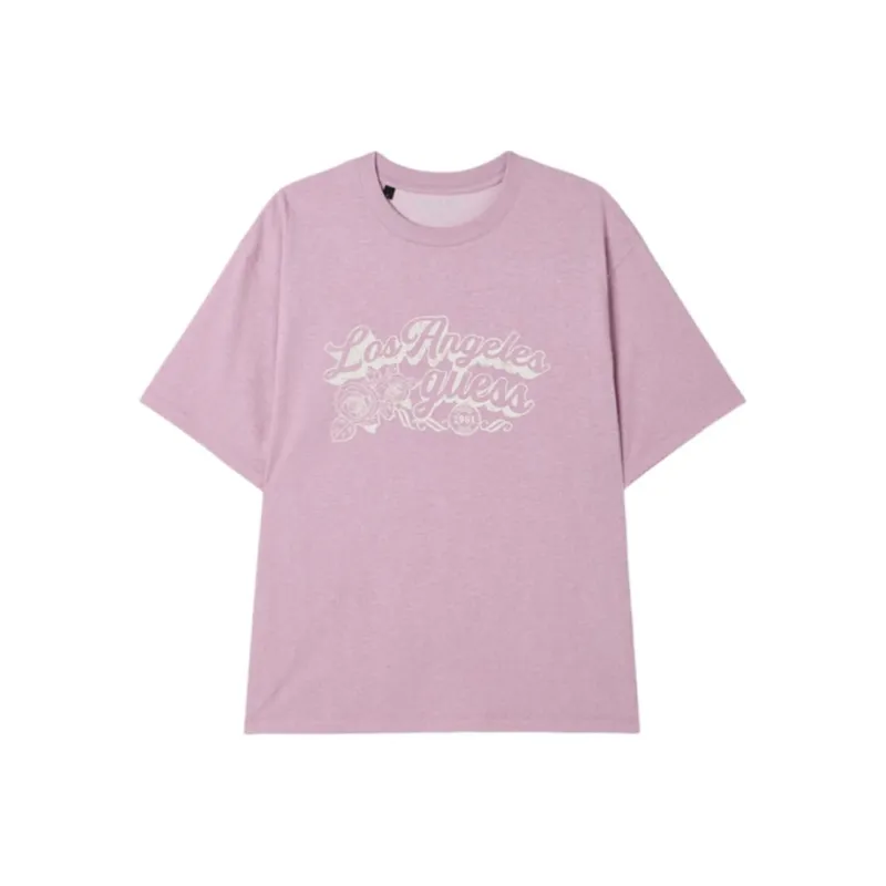 GUESS T Shirts Unisex Light Pink-0