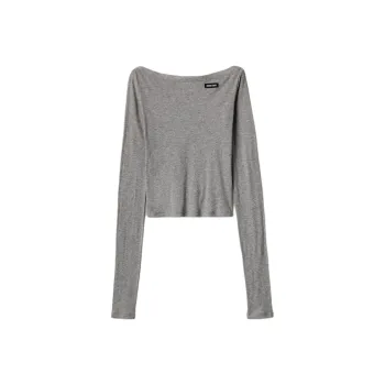 MIU MIU Regular T Shirt Women's Gray