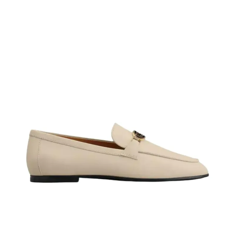 TOD'S Logo Plaque Slip On Loafers Women's-1