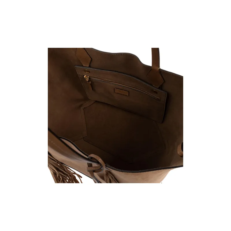 Jimmy Choo Suede Shoulder Bag Women's Brown-4
