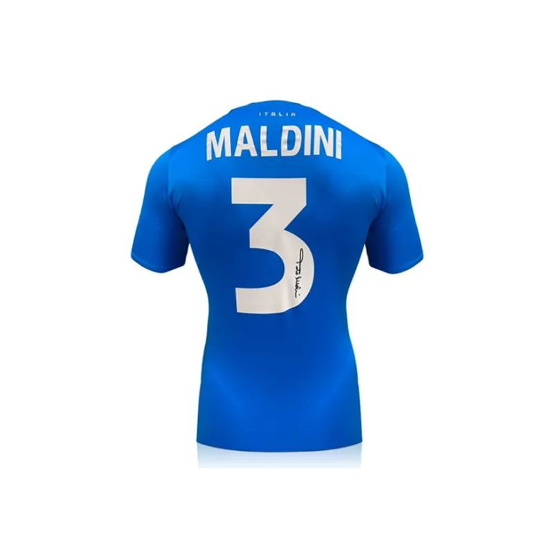 Three For Italy National Team Jersey Deluxe Framing, Outer Frame Approx. 105x70cm-1