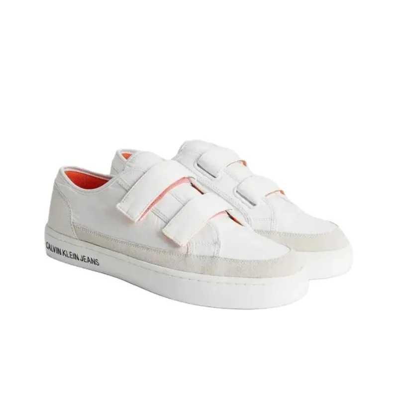 CKJ CALVIN KLEIN JEANS Low Top Skateboard Shoes Men's White-2
