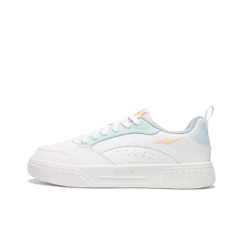Erke Abrasion Resistant, Lightweight, And Breathable Low Top Skateboard Shoes Women's Microcrystal White Sky Blue