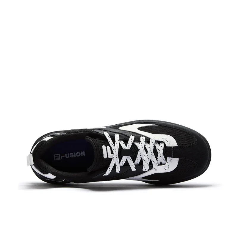 FILA FUSION BUZZARD FLAT Slate Shoes Low Top Skateboard Shoes Men's Black White-2