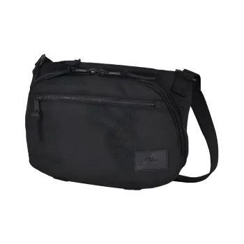 GREGORY Leather Zipper Puller Shoulder Bag Unisex Black