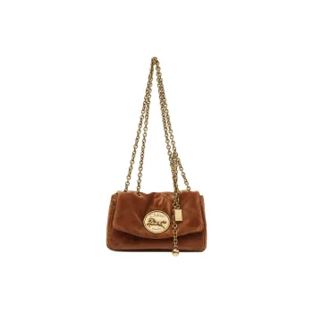 Chloe Cotton Crossbody Bag, Shoulder Bag Trumpets Women's Brown