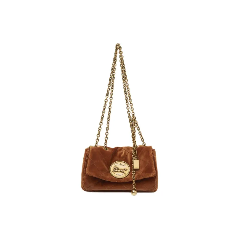 Chloe Cotton Crossbody Bag, Shoulder Bag Trumpets Women's Brown-0