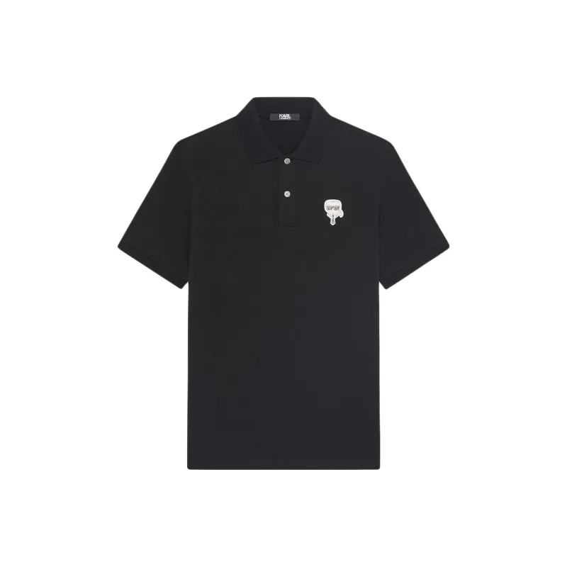 KARL LAGERFELD Polo Shirt Men's Black-0