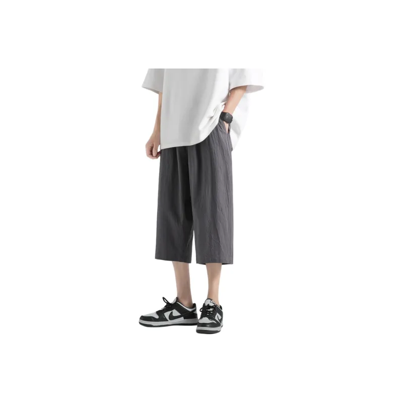 Warrior Huichao Riding The Wind Collection Casual Shorts Unisex Dark Gray-1