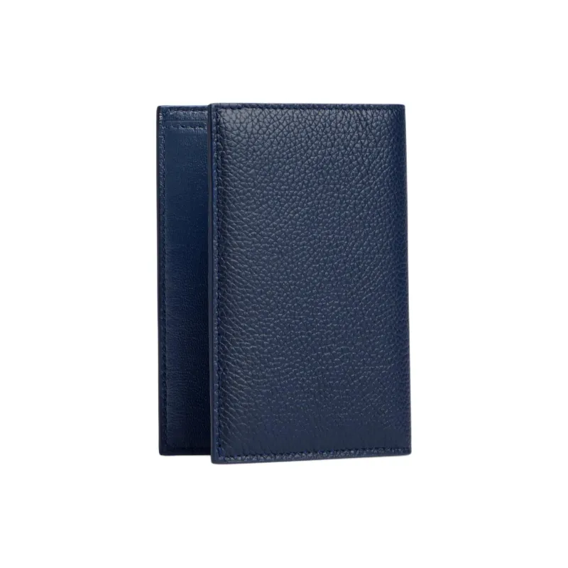 Balenciaga Calfskin Wallet Men's Dark Blue & Burgundy-1