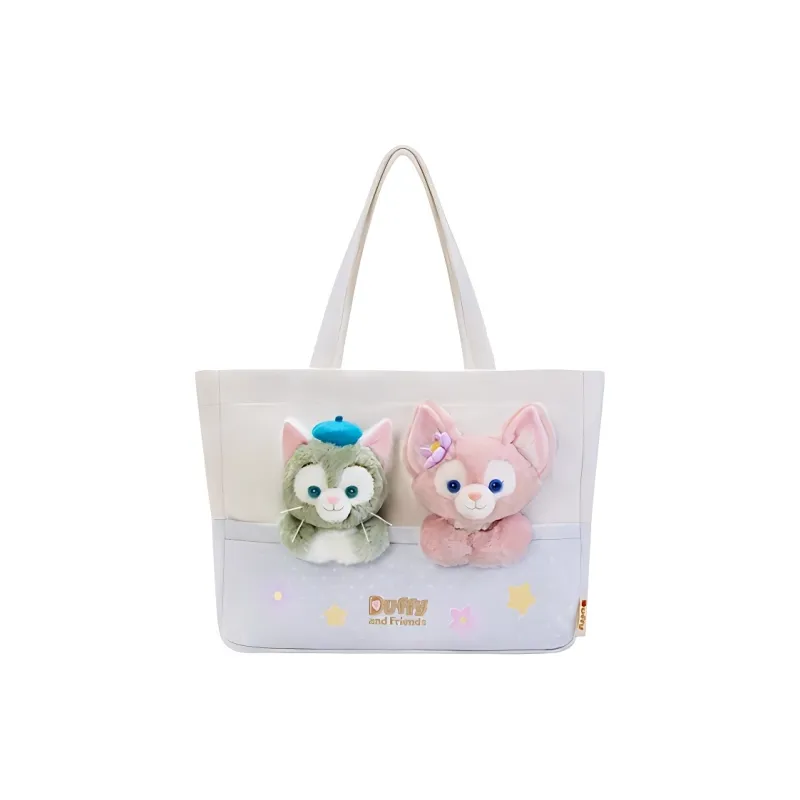 Disney Fabric Made Of Polyurethane Tote Bag, Shopping Bag, Handbag Regular Women's White-0