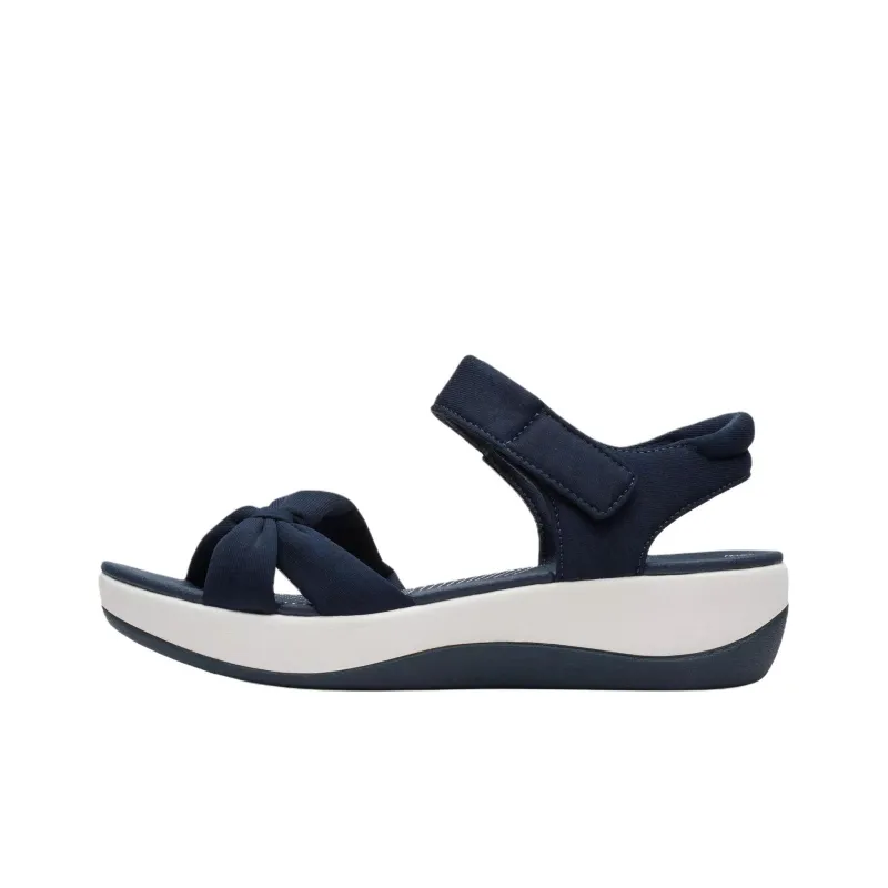 Clarks Arla Shore One Strap Sandals Women's Marine Blue-0