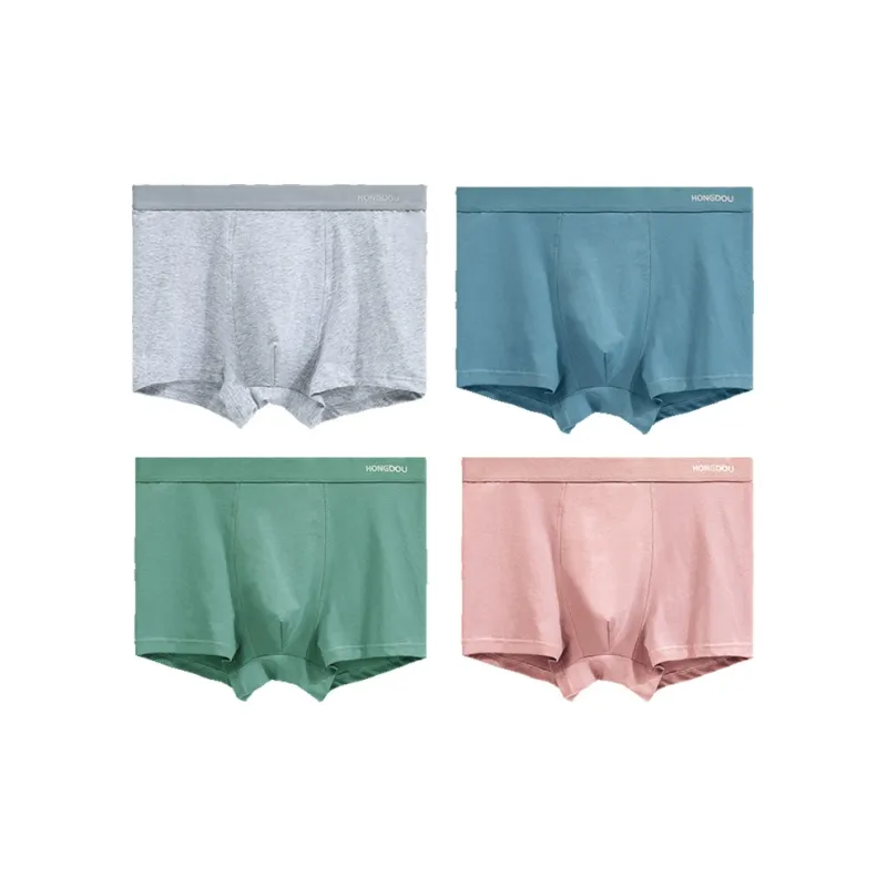 Red Bean Underpants Men's 4 Pack-4