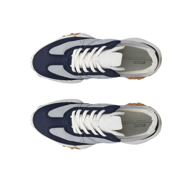 Ecco RETRO Low Top Casual Shoes Women's White Blue-4