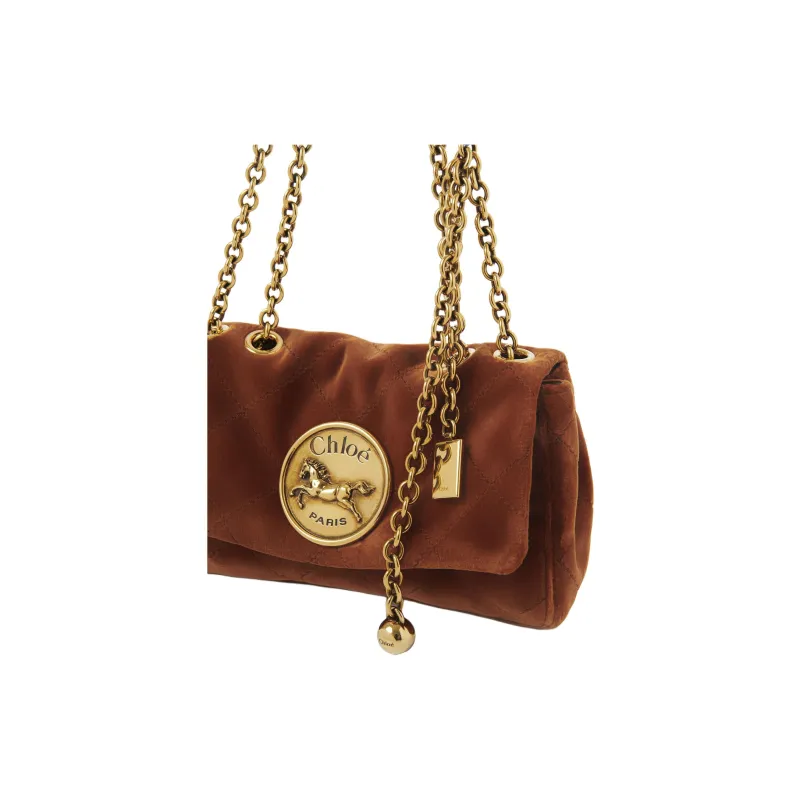 Chloe Cotton Crossbody Bag, Shoulder Bag Trumpets Women's Brown-3