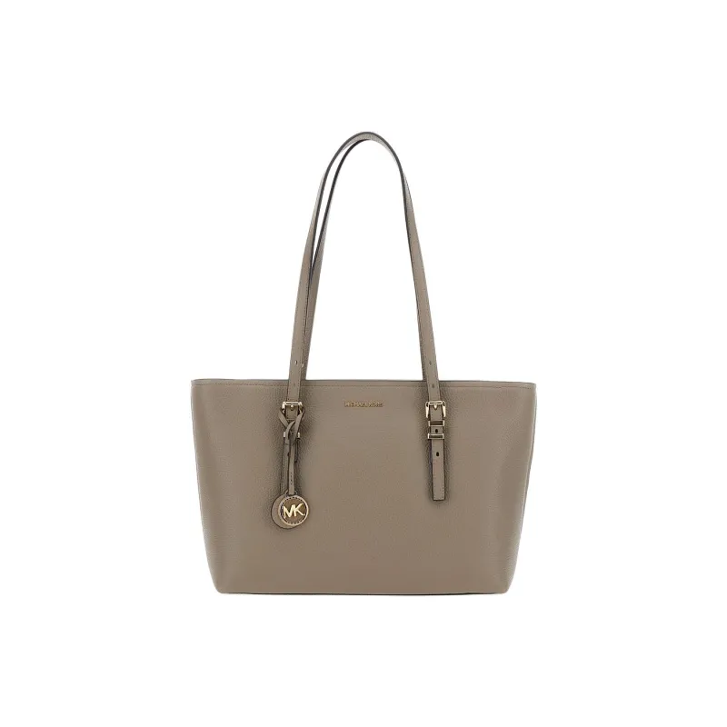 MICHAEL KORS Cow Leather Tote Bag, Shopping Bag, Handbag Medium Size Women's Gray-0