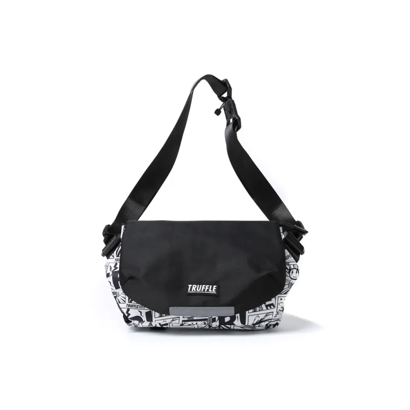 TRUFFLE Fabric Shoulder Bag, Crossbody Bag Unisex Multicolor-10