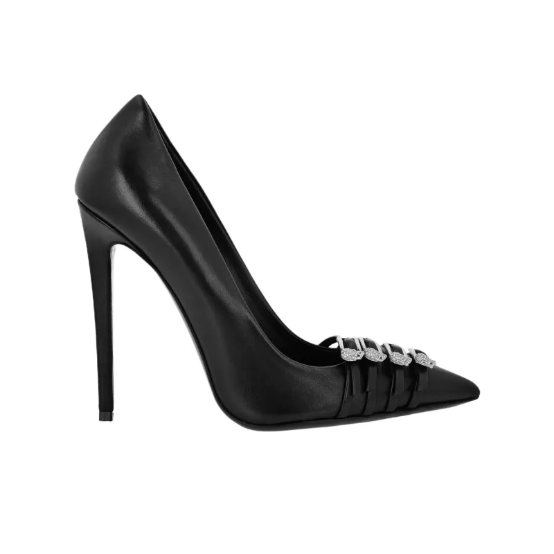 PHILIPP PLEIN Slim Heel High Heels 12cm Women's Black-1