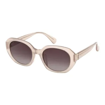 MaxMara Plate Frame Irregular Shape Sunglasses Unisex Pink