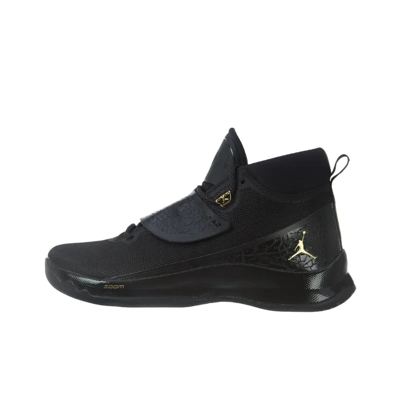 Jordan Super.Fly 5 Abrasion Resistant Mid Top Basketball Shoes Men's Black-0