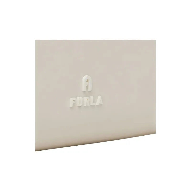 Furla Leather Shoulder Bag Women's Cream White-4