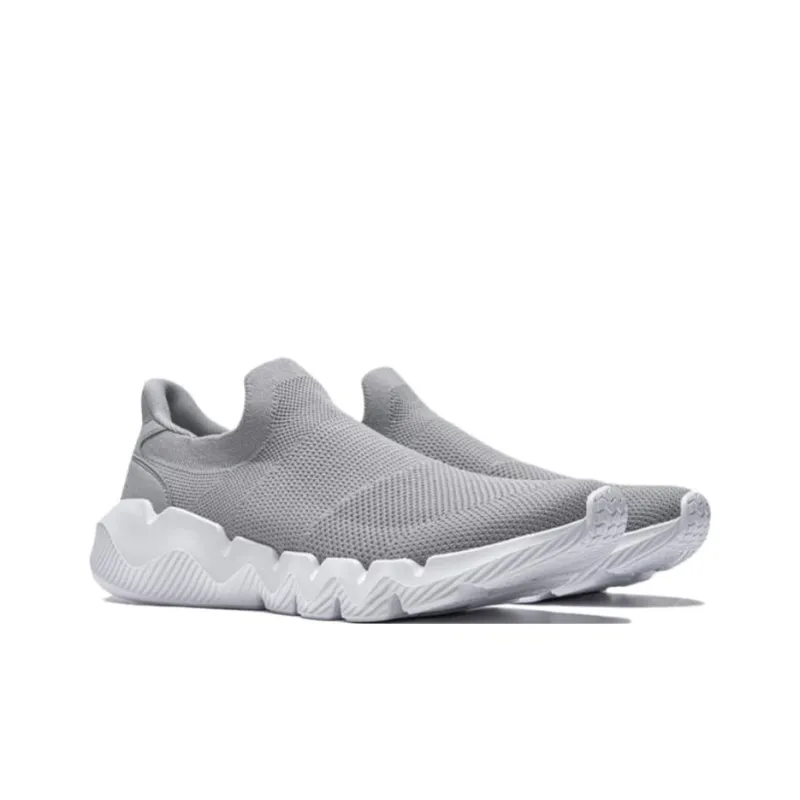LiNing Abrasion Resistant Rebound Low Top Casual Shoes Men's Ultimate Gray-3