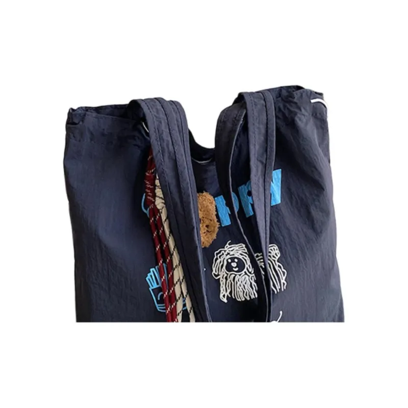 Techson PU Shoulder Bag Regular Women's Dark Blue-4