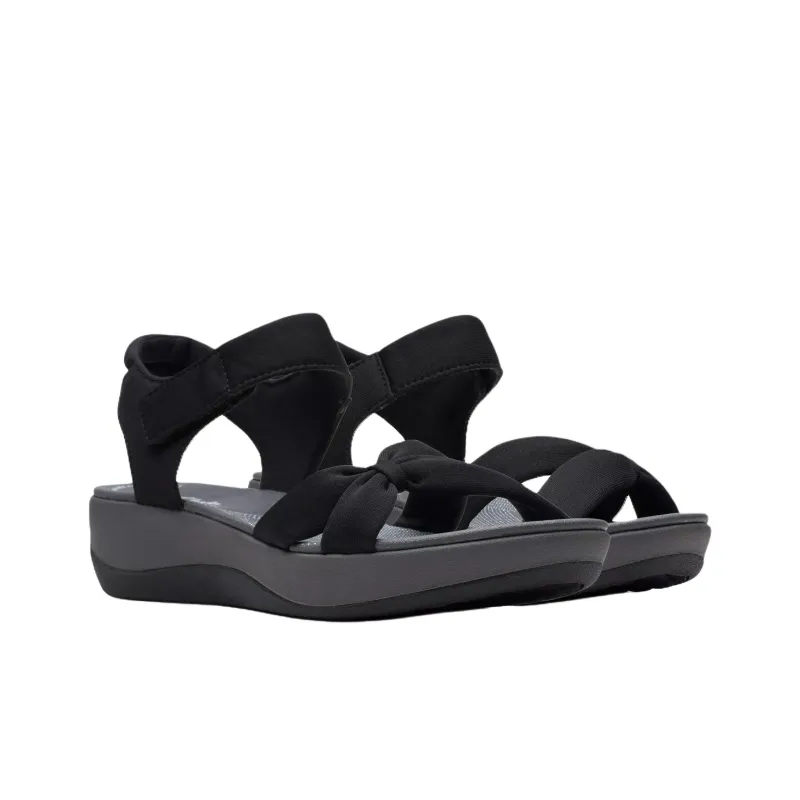 Clarks Arla Shore One Strap Sandals Women's Black-1