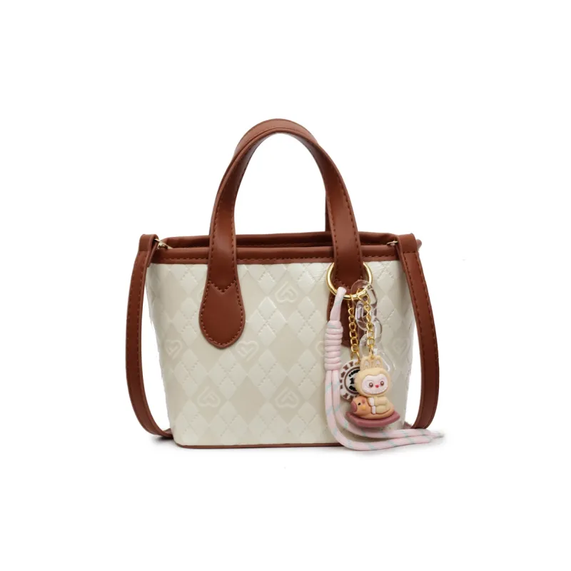 WXRX PU Bucket Bag, One Shoulder Handbag Women's Multicolor-6