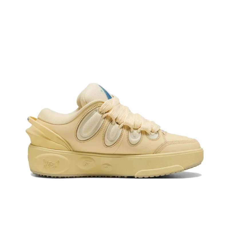 LaMelo Ball x PUMA HOOPS X LAFRANCE Abrasion Resistant Low Top Casual Shoes Unisex Beige-1