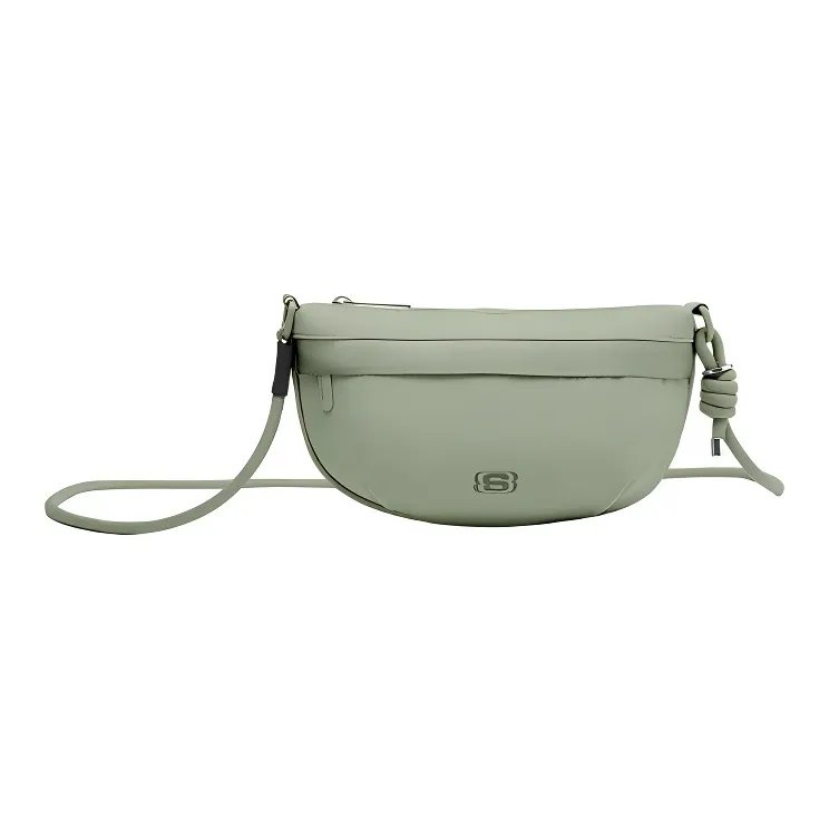 Skechers Colorful Guze Fabric Shoulder Bag, Crossbody Bag Unisex Herbal Beige-0